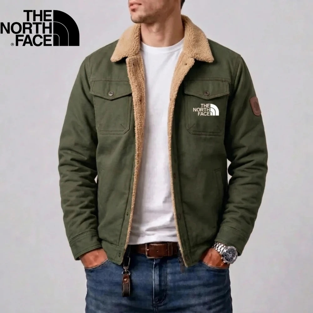 Mens Sherpa Lined Utility Jacket