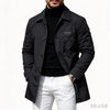 Button-Front Collared Coat