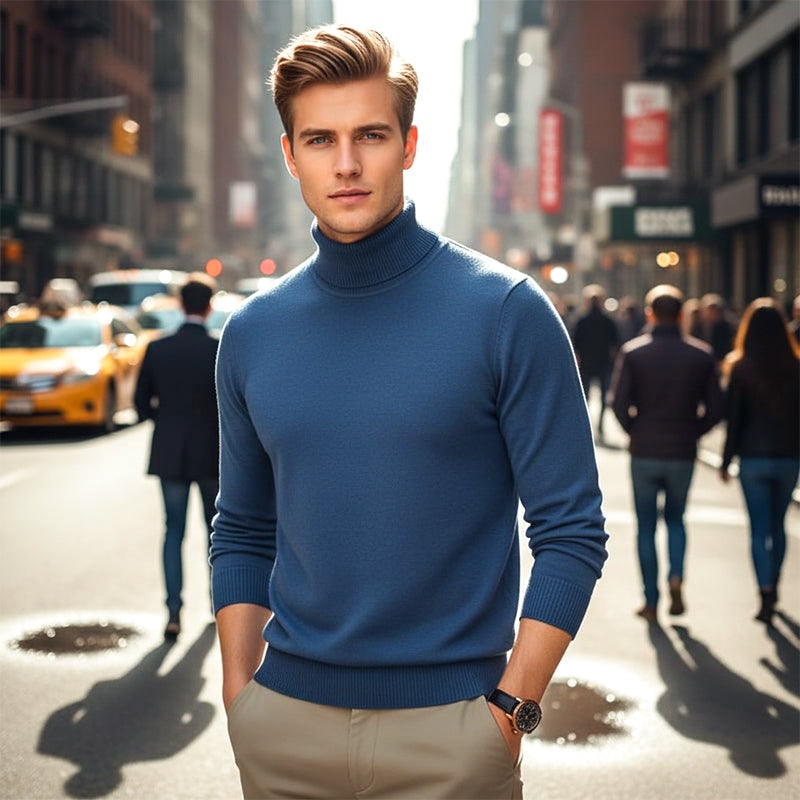 Men's Solid Color Premium Cashmere Sweater-buy 2 free shipping