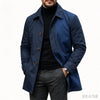 Button-Front Collared Coat