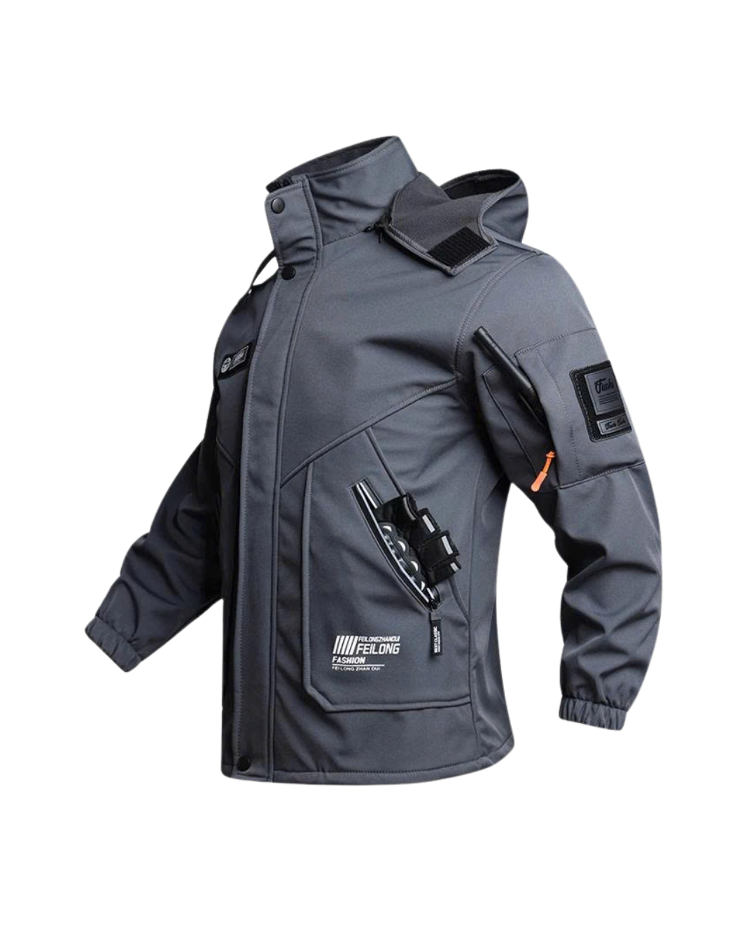Men 2-Piece Tactical Hooded Jacket & Cargo Pants Outdoor Suit