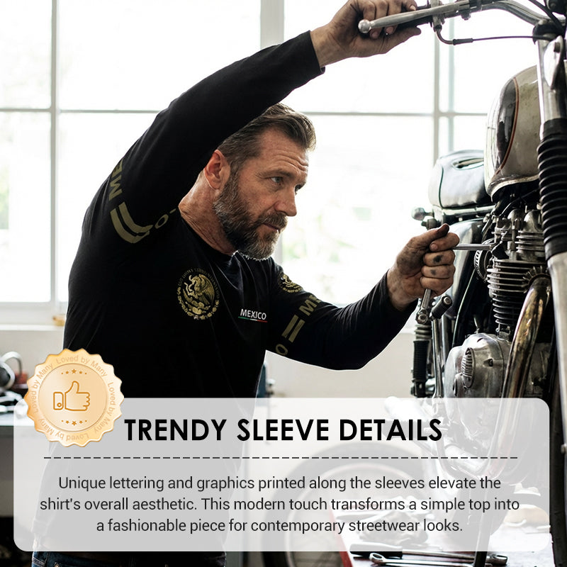 Men's Crew Neck Long Sleeve T-Shirt